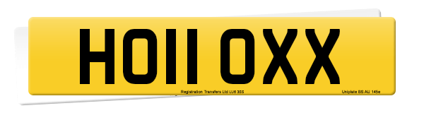 Registration number HO11 OXX